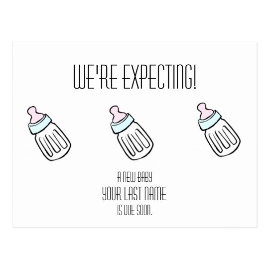 Baby Bottle Postcard