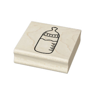 Baby Bottle Rubber Stamp
