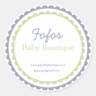 Baby Boutique Fashion Label/Sticker Classic Round Sticker