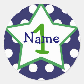 Baby Boy 1st Birthday Sticker