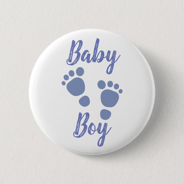 Baby Boy 2 Inch Round Button (Front)