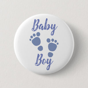 Baby Boy 2 Inch Round Button