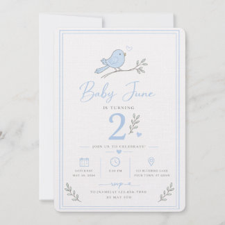Baby Boy 2nd Birthday Invite