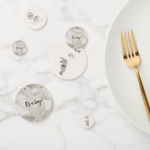 Baby Boy Animals and Balloons Shower Confetti