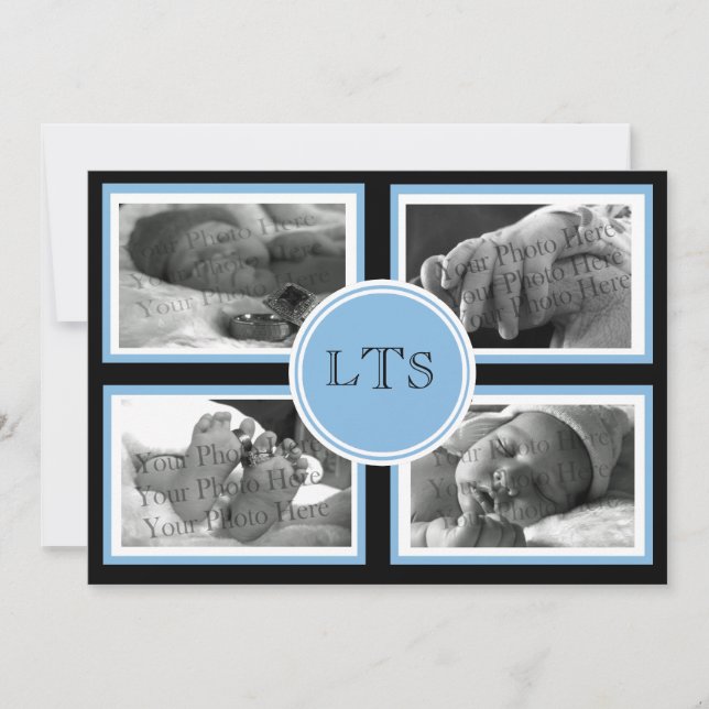 Baby Boy Announcement (Front)