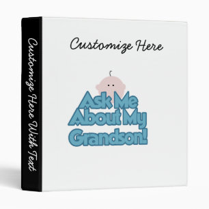 Baby Boy Ask About My Grandson Gifts Binder