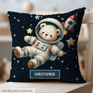 Baby Boy Astronaut Teddy Bear Coussin Nursery Acce