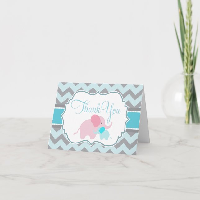 Baby Boy Baby shower Merci Notes (Devant)