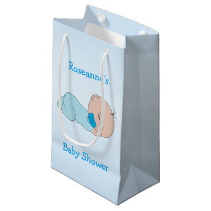 Baby Boy Baby Shower Small Gift Bag