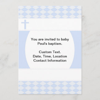 Baby Boy Baptism Invitation