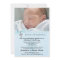 Baby Boy Baptism or Christening Invitation