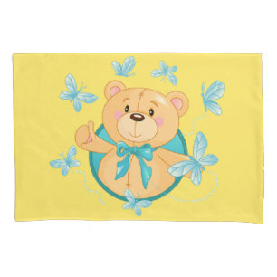 Baby Boy Bear Pillowcase