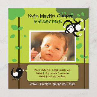 Baby Boy Birth Announcement