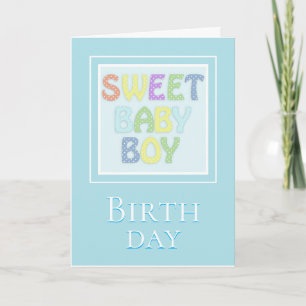 Baby Boy BIRTH DAY Announcement
