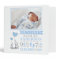 Baby Boy Birth Stats Blue Grey Keepsake PHOTO
