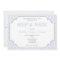 Baby Boy Blue Chevron Sip and See Invitation