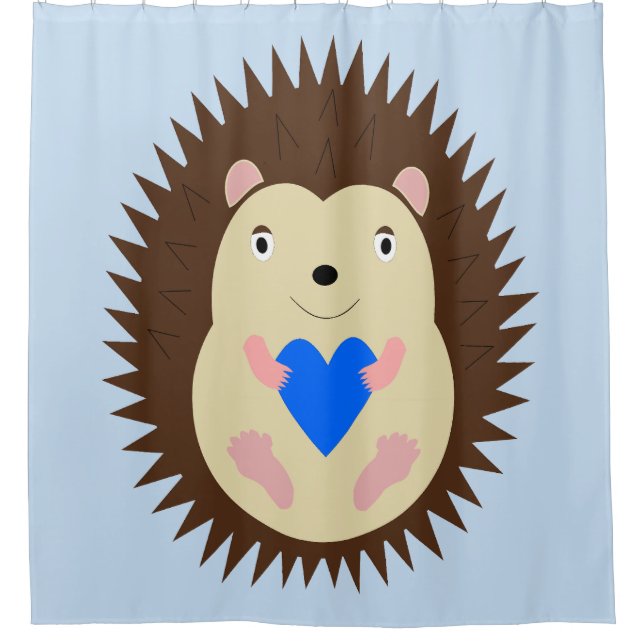 Baby Boy Blue Heart Hedgehog (Front)