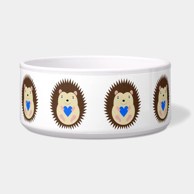 Baby Boy Blue Heart Hedgehog Patterned (Front)