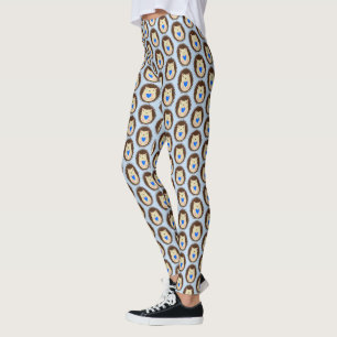 Baby Boy Blue Heart Hedgehog Patterned Leggings