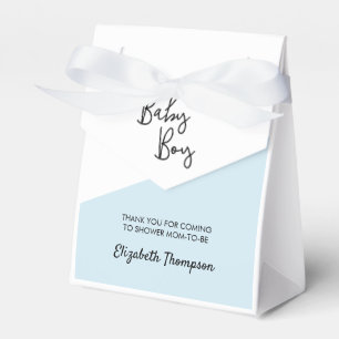 Baby Boy blue Personalized Baby Shower Favor Box
