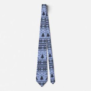 Baby Boy Blue Reindeer Sweater Looking Christmas Tie