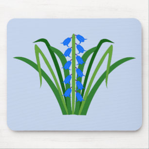 Baby Boy Bluebell Flowers Spring Mouse Pad