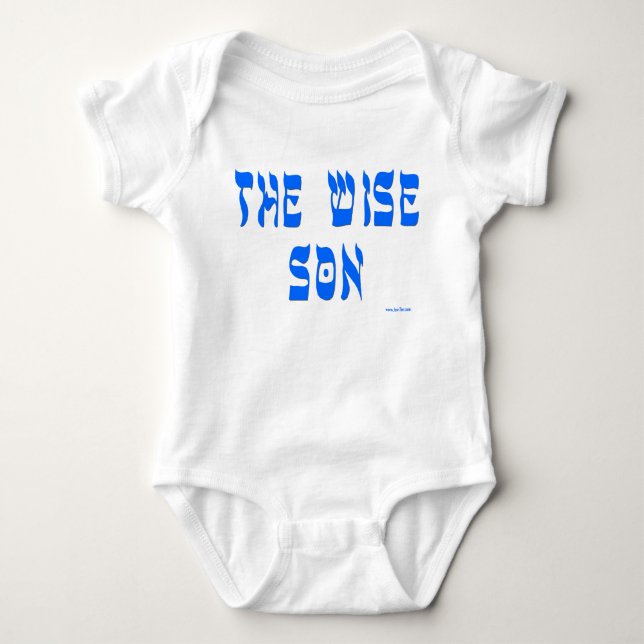 Baby boy bodysuit The Wise Son (Front)