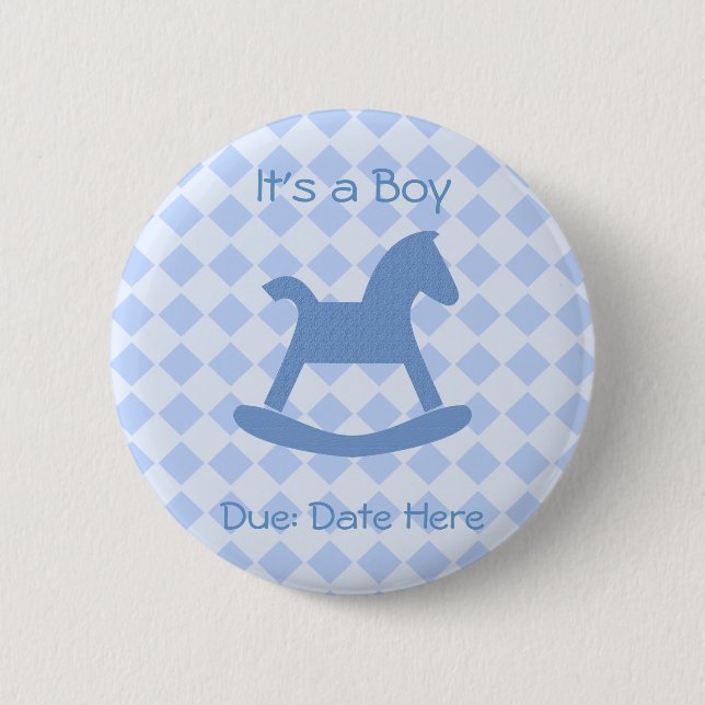 Baby Boy Collection 2 Inch Round Button (Front)