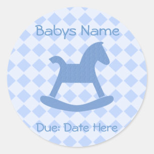 Baby Boy Collection Classic Round Sticker