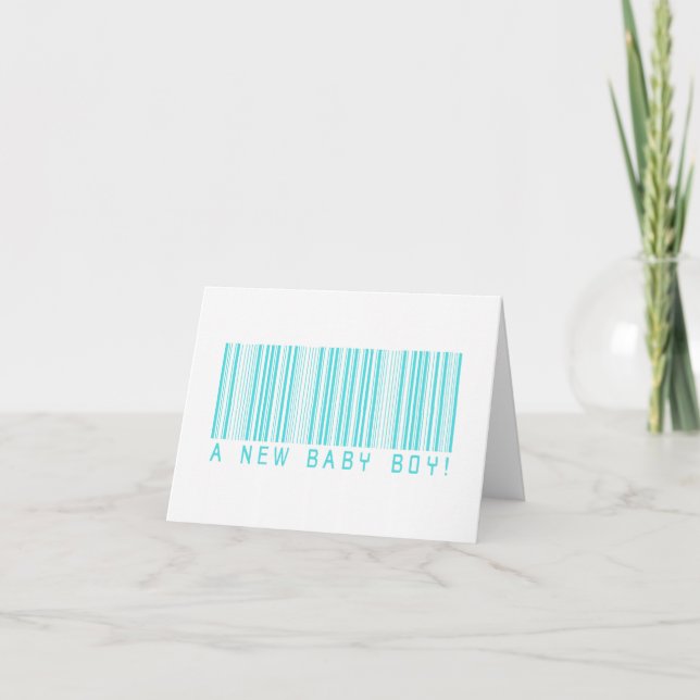 Baby Boy congratulations Card (Front)