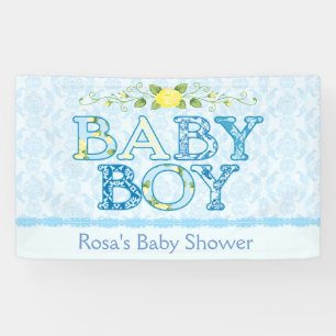 Baby Boy, Country Chic Baby Shower Banner
