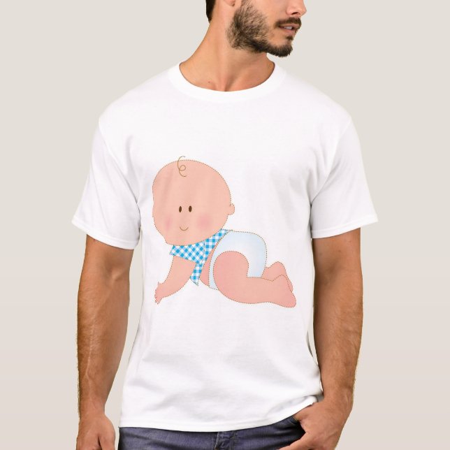 Baby Boy Crawling T-Shirt (Front)