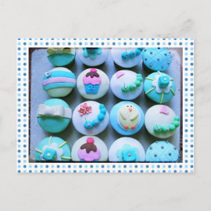 Baby Boy Cupcakes Postcard