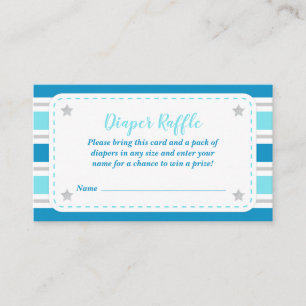 Baby Boy Douche Déchets Carte Raffle