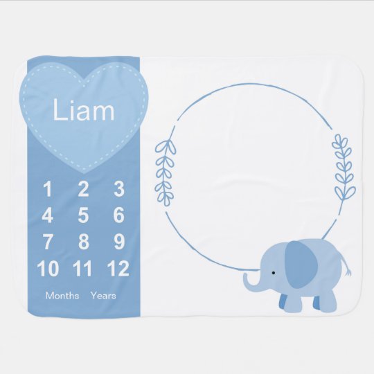 baby boy elephant blanket