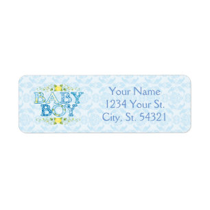 Baby Boy, Étiquettes de adresse Baby showers