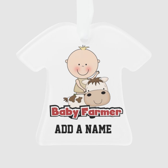 Baby Boy Farmer Avec Vache (devant)