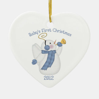 Baby Boy First Christmas 2012 Ceramic Ornament