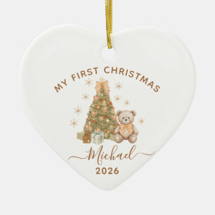Baby Boy First Christmas Ornament 2026
