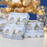 Baby Boy First Christmas Photo Cute Elephant Wrapping Paper<br><div class="desc">Create your own personalized baby boy's First Christmas wrapping paper featuring your photo and baby's name with a cute, adorable baby elephant with a blue winter stocking cap decorating a Christmas tree. ASSISTANCE: For help with design modification or personalization, colour change, resizing, transferring the design to another product or if...</div>