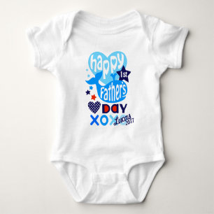 Baby Boy First Fathers Day Whale Shirt