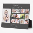 Baby Boy First Year Photo Collage 12 months Gift