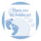Baby Boy Footprint Little Feet Party Favour Sticke