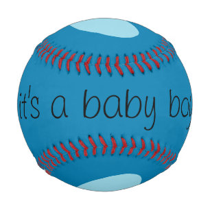 baby boy gender reveal baseball by dalDesignNZ
