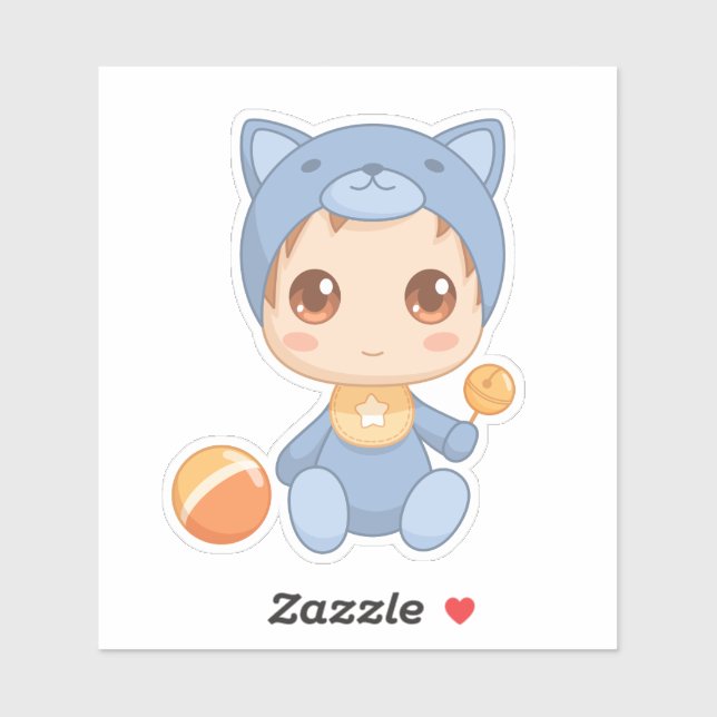 Baby Boy Girl Cat Jumpsuit (Sheet)