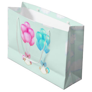 Baby Boy Girl Twins Large Gift Bag
