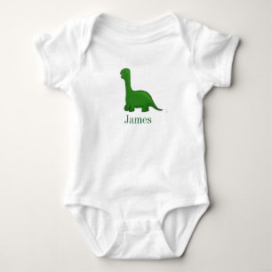 Baby boy green dinosaur bodysuit