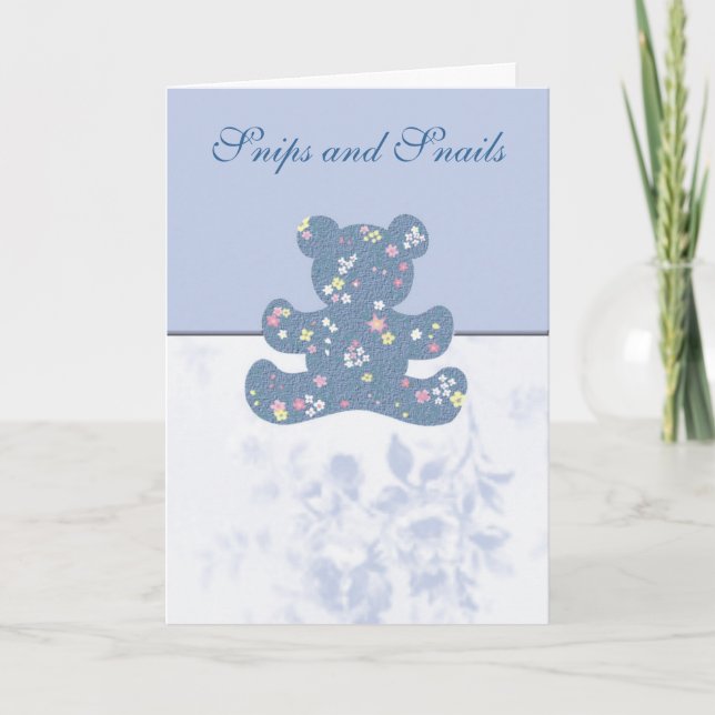 Baby Boy Greeting Card (Front)