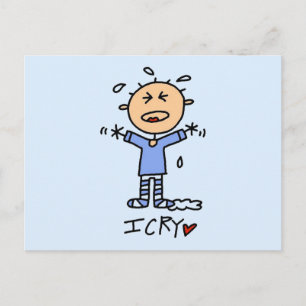 Baby Boy I Cry Tshirts and Gifts Postcard