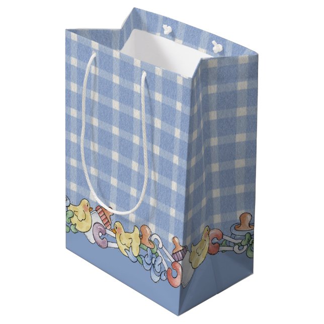 Baby Boy Medium Gift Bag (Back Angled)